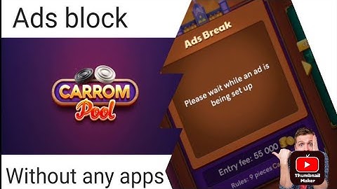 Carrom pool ads block without any apps | carrom pool ads problem fix #carrompool #discpool #youtube