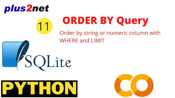 ORDER BY   Query to get records in the order of column data in forward or reverse order.