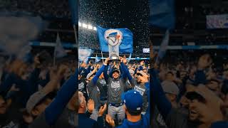 BLUE JAYS WIN THE AMERICAN LEAGUE! 🎉 #BlueJays #ALChampions #TorontoSports #baseball #viral #shorts
