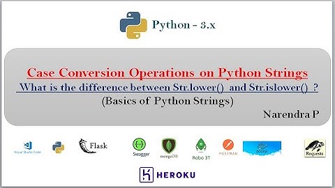 Case Conversion Operations or method of Python Strings | video-24