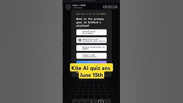 Kite AI Today Quiz answer June 15th | Kite AI daily Quiz answer | Kite AI Testnet | #KiteAIQuiz