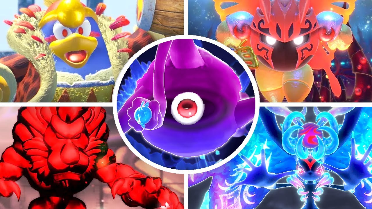 Kirby and the Forgotten Land + Star Crossed World - ALL Bosses & Ending