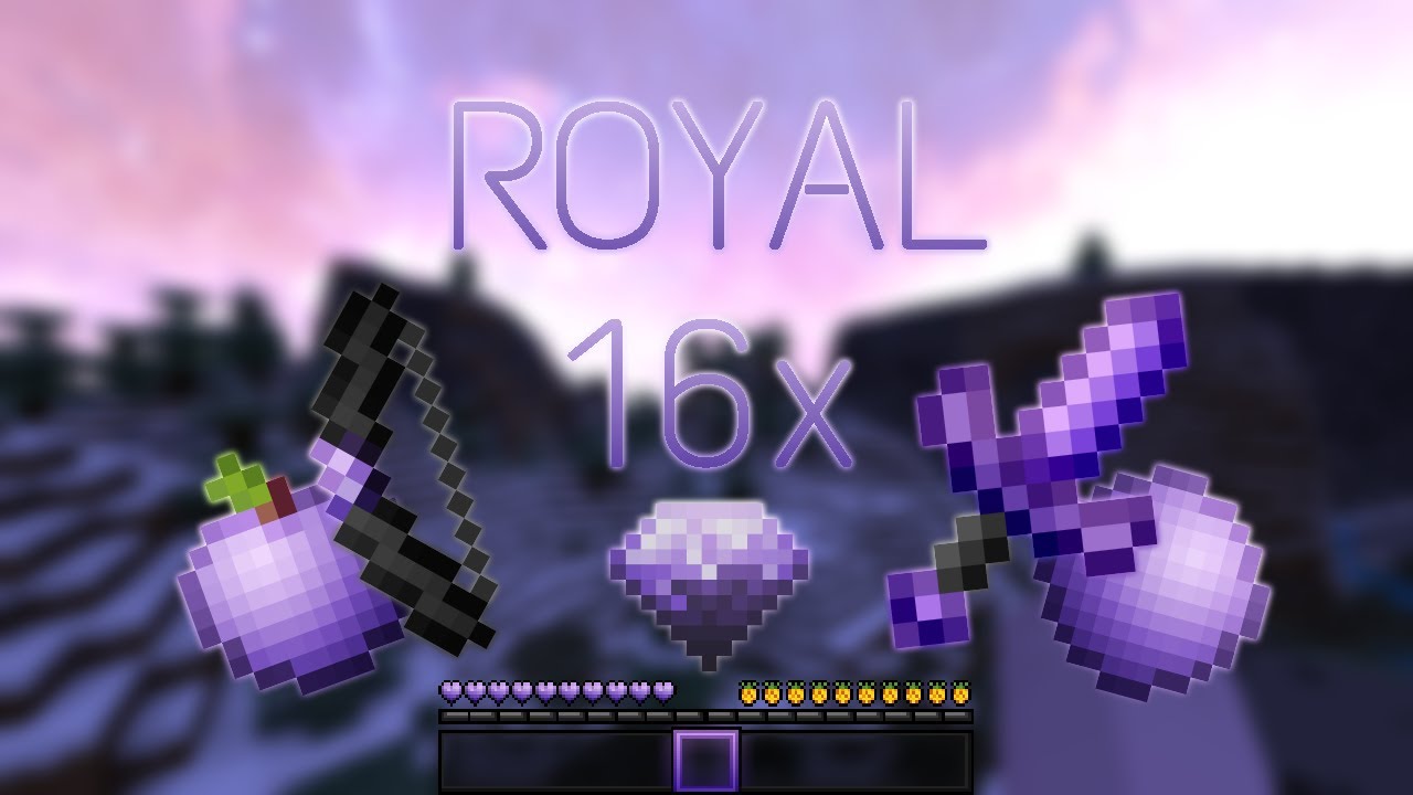 Royal 16x Texture Pack | FPS BOOST | 1.8.9 / Bedrock Minecraft - YouTube