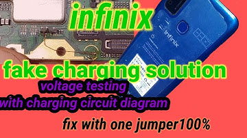 infinix  smart 4plus fake charging  battery not store issue jumper solution