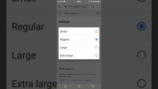 How to change the font size on wikipedia