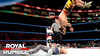 Kalisto, Gran Metalik \& Lince Dorado deliver a triple moonsault: Royal Rumble 2018 Kickoff Match