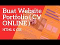 Buat Website Portfolio dengan HTML & CSS | CV Online