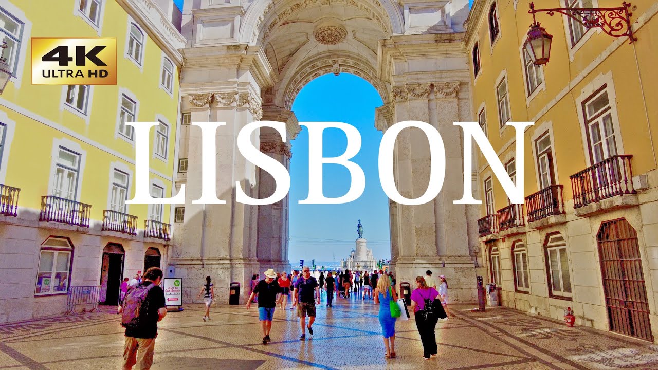 Lisbon Portugal - A Sunny 4k Walking Tour of Lisbon's most popular Places