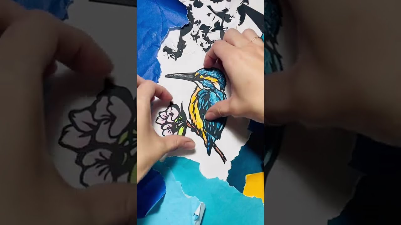 切り絵　4枚 618aac085e8542dc796a9f6581ade2