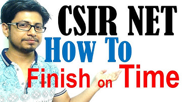How to finish CSIR UGC NET exam on time | best exam hall time management strategies