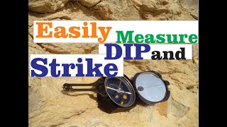 How to use Brunton compass to measure DIP AND STRIKE