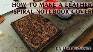 How To Make A Leather Spiral Notebook Cover