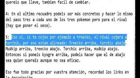 Tutorial Advance Starter Pokemon
