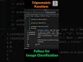 Learn Trigonometric Functions in Python Math Module  #artificialintelligence #pythontutorial