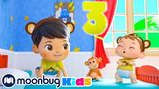 NEW! 5 Little Monkeys Jumping On The Bed | Kids Songs and Cartoons | Lellobee