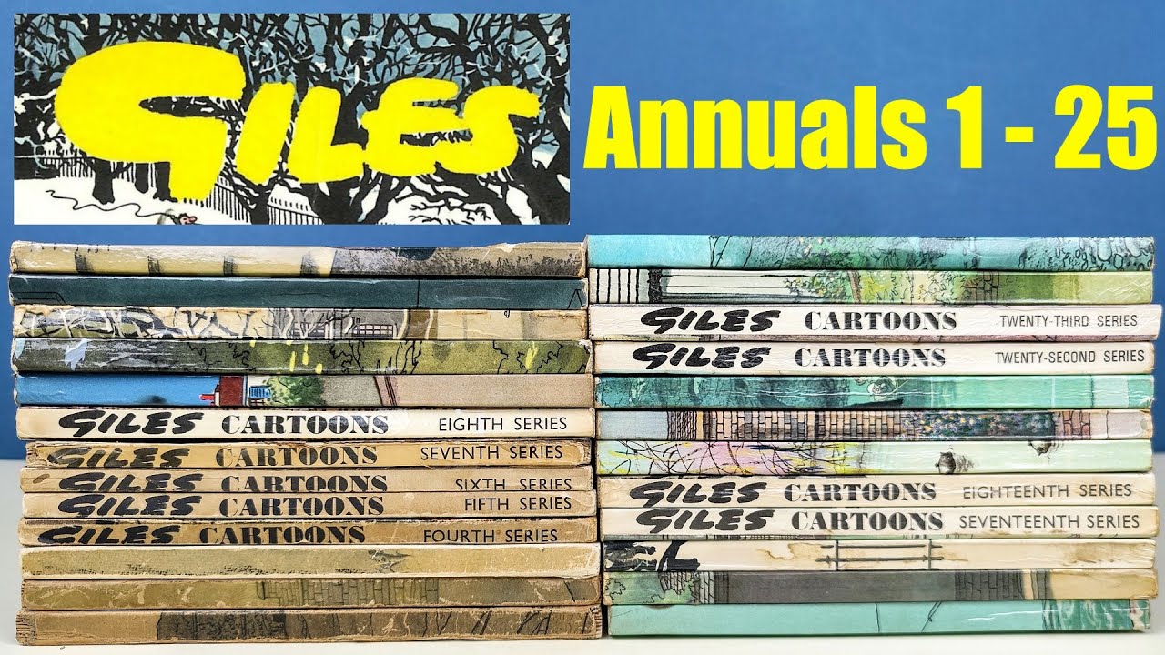 Vintage - Giles Annuals - Part One - Annuals 1 to 25 - A Look Through These Iconic Books!