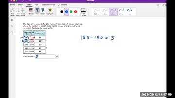 Finding class width in a frequency distribution