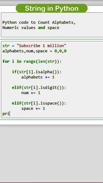 Python String | isalpha() | isdigit() | isspace() | In-Build Function ...
