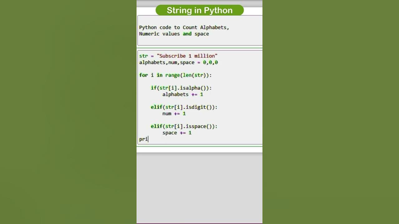 Python Isalpha Isdigit