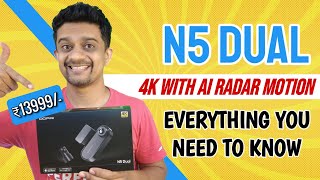 DDPAI N5 Dual 4K Dashcam REVIEW (₹13999) | AI Radar Motion Detection + GPS + Built in eMMC Storage!