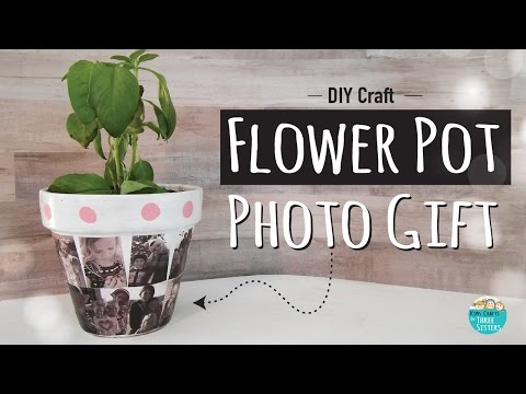 DIY | How to Make a Flower Pot Photo Gift | Mother&rsquo;s Day  Kids Craft