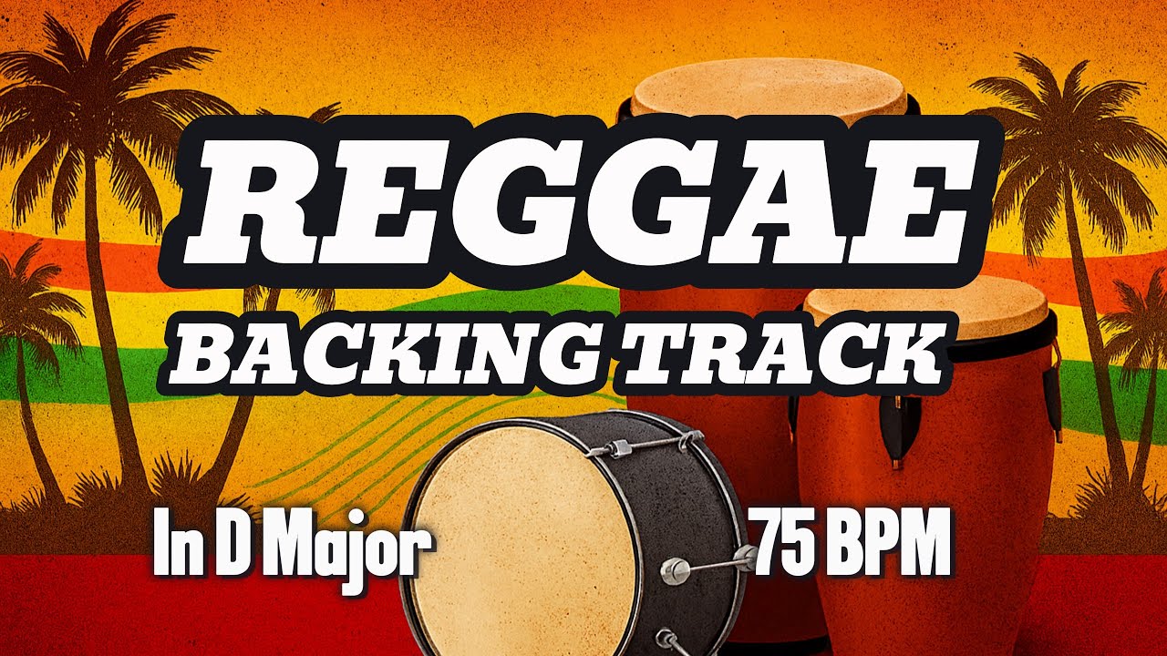 Reggae Back Reggae Backing Track in D Major โ 75 BPM | Chill Groove for Guitar ...