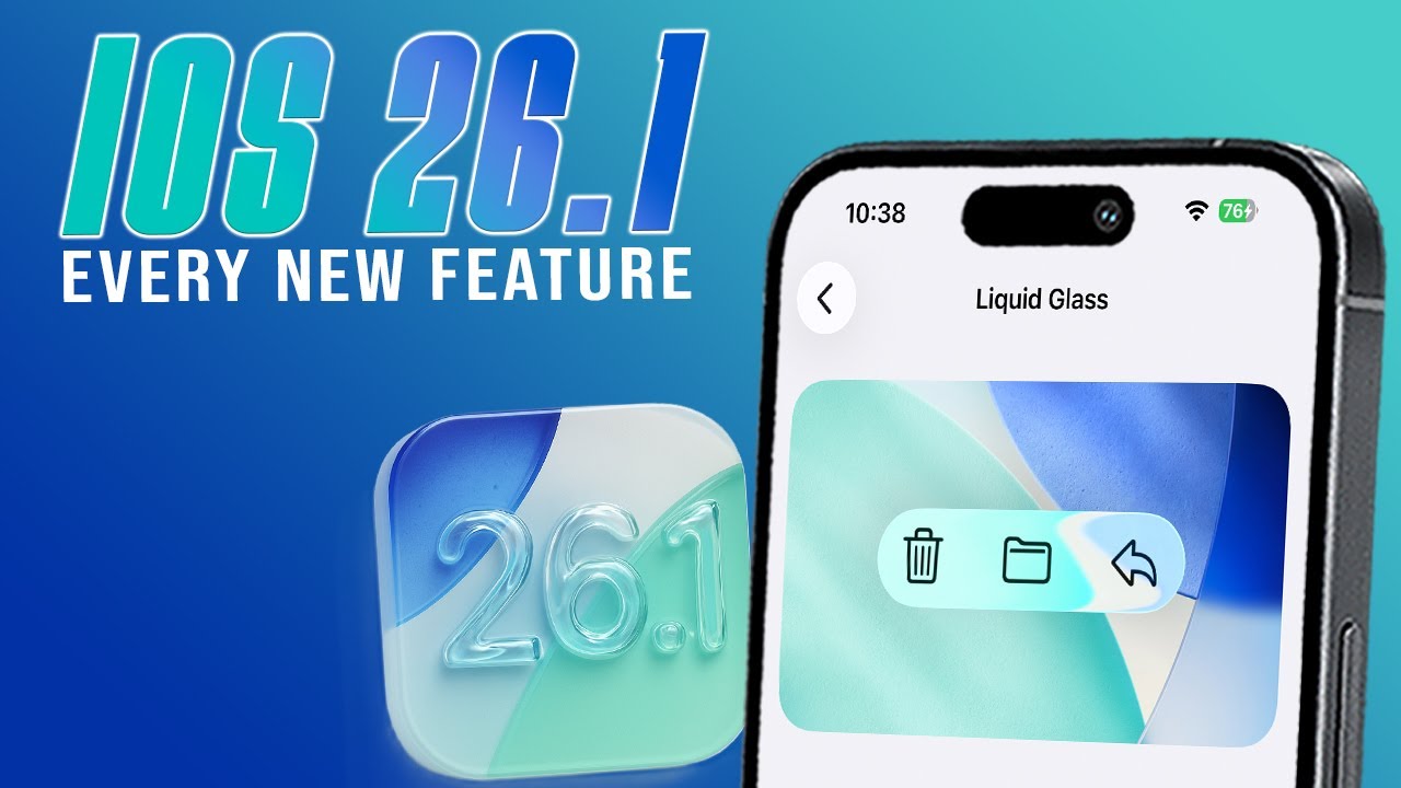 iOS 26.1 is OUT with NEW FEATURES - YouTube