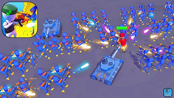 Merge Master - Army Commander - Gameplay Walkthrough Part 4 Level 5 Stick VS Huggy (iOS,Android)