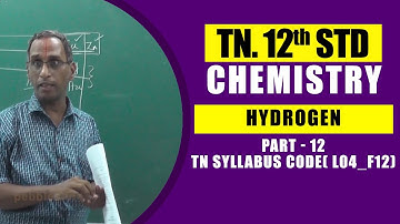 12th Chemistry  | d - BLOCK ELEMENTS  - Part -  12 |  TN Syllabus Code( L04_F12)