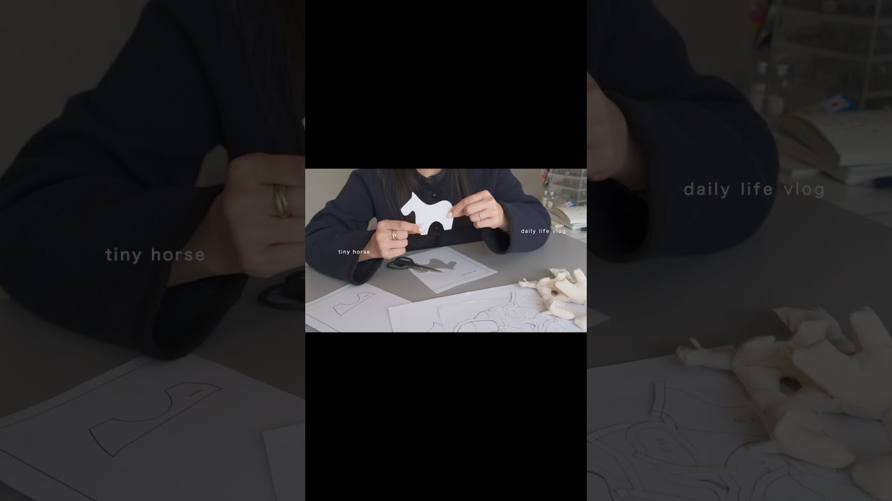 小さな馬の飾りを作る🪡| how to tiny horse object #shorts #howto #diy #vlog