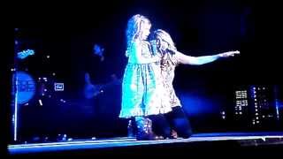 Carrie Underwood See You Again duet with Brooklyn girl from video Puyallup Fair 9/13/13