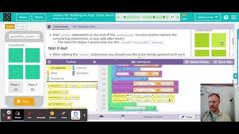 Code.org - Event-Driven Programming in App Lab: Building an App: Color Sleuth #17