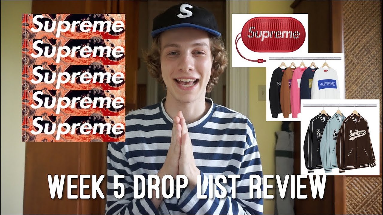 Supreme Blood Semen Box Logo Dropping!!! Supreme FW 17 Week 5 Droplist