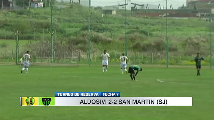 Fecha 7 - Aldosivi 2-2 San Martín (SJ) - ESPN