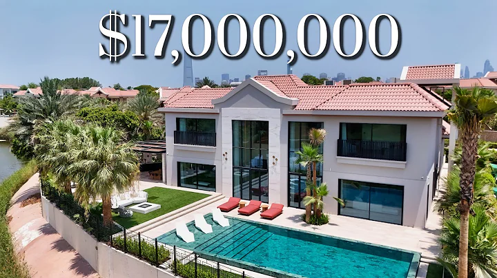 Inside the Most BEAUTIFULLY DESIGNED Lakeside MANSION - Jumeirah Islands, Dubai