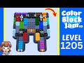 Color Block Jam Level 1205 Solution 🟩🟨🟥🟦