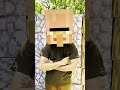 COMMERCIO CON IL VILLAGER DI MINECRAFT NELLA VITA REALE #shorts