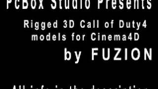 Cinema4D Rigged Cod4 Models By Fuzion