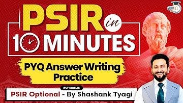 PSIR Optional | Plato | Answer Writing & PYQ Practice for UPSC