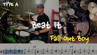 Beat It (Feat. John Mayer)(동영상 악보)(TYPE A)-Fall Out Boy-유한선-드럼악보,드럼커버,Drum cover,drumsheetmusic
