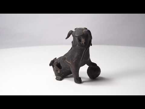 vintage-chinese-antique-bronze-foo-dog-with-ball-sculpture-小铜狮戏球