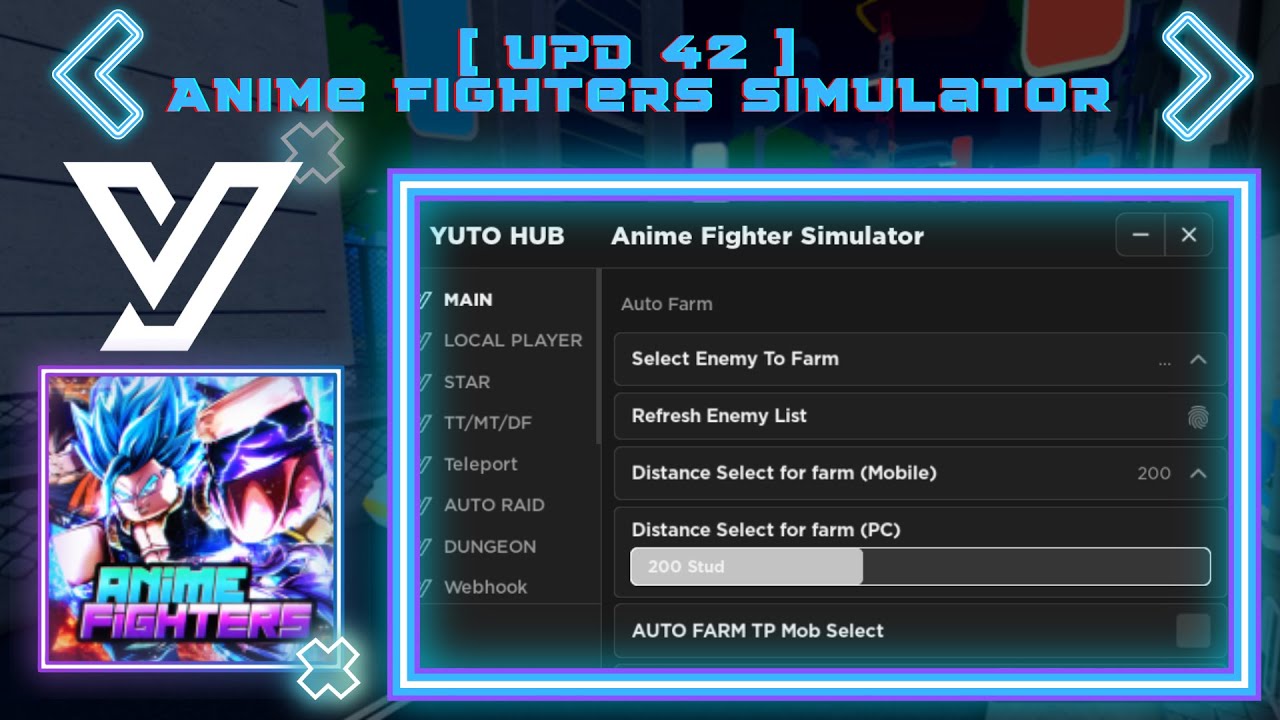 UPD 42] Anime Fighters Simulator Script Hack, AUTO FARM, Get Divines +  Inf Tower