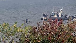 Wild video shows two Louisiana men rescued from sinking boat