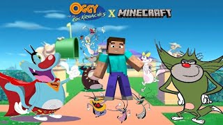 MINECRAFT| World tour of Oggy and the Cockroaches!