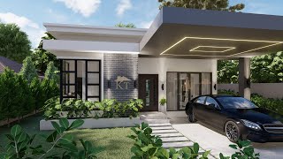 small house design/simple house design [8.5x11.5 m] house plan with 98 sqm floor area