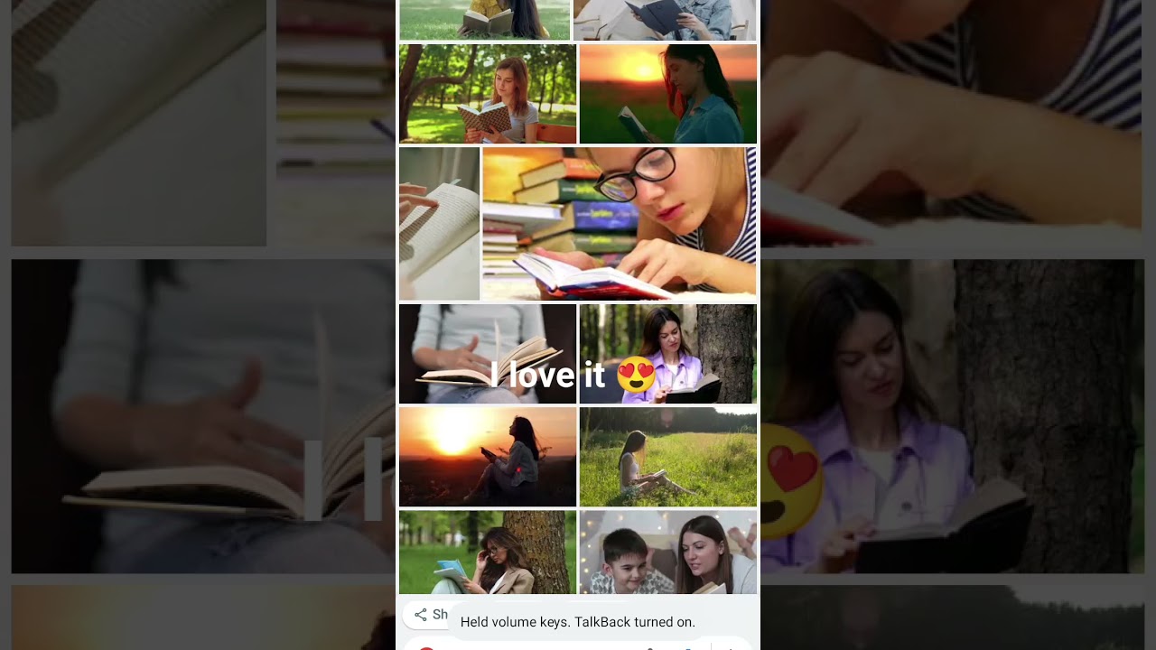 I love to reading books