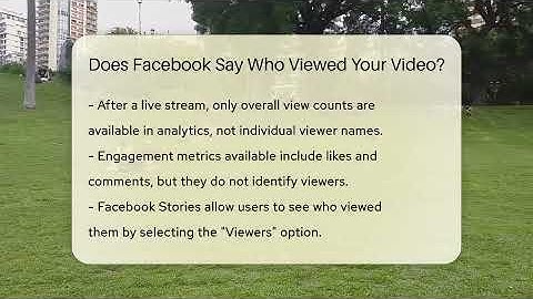Does Facebook Say Who Viewed Your Video? - Everyday-Networking