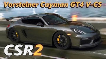 CSR2 | Vorsteiner Cayman GT4 V CS | Best Tune for 1/4 Mile Time 7.996