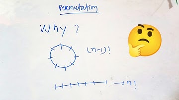 Why n persons can be seated in (n-1)! way in circular permutation