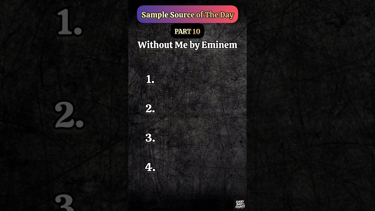 Eminem’s ‘Without Me’ Sample Breakdown 🎶 | Sample Source of the Day Pt. 10